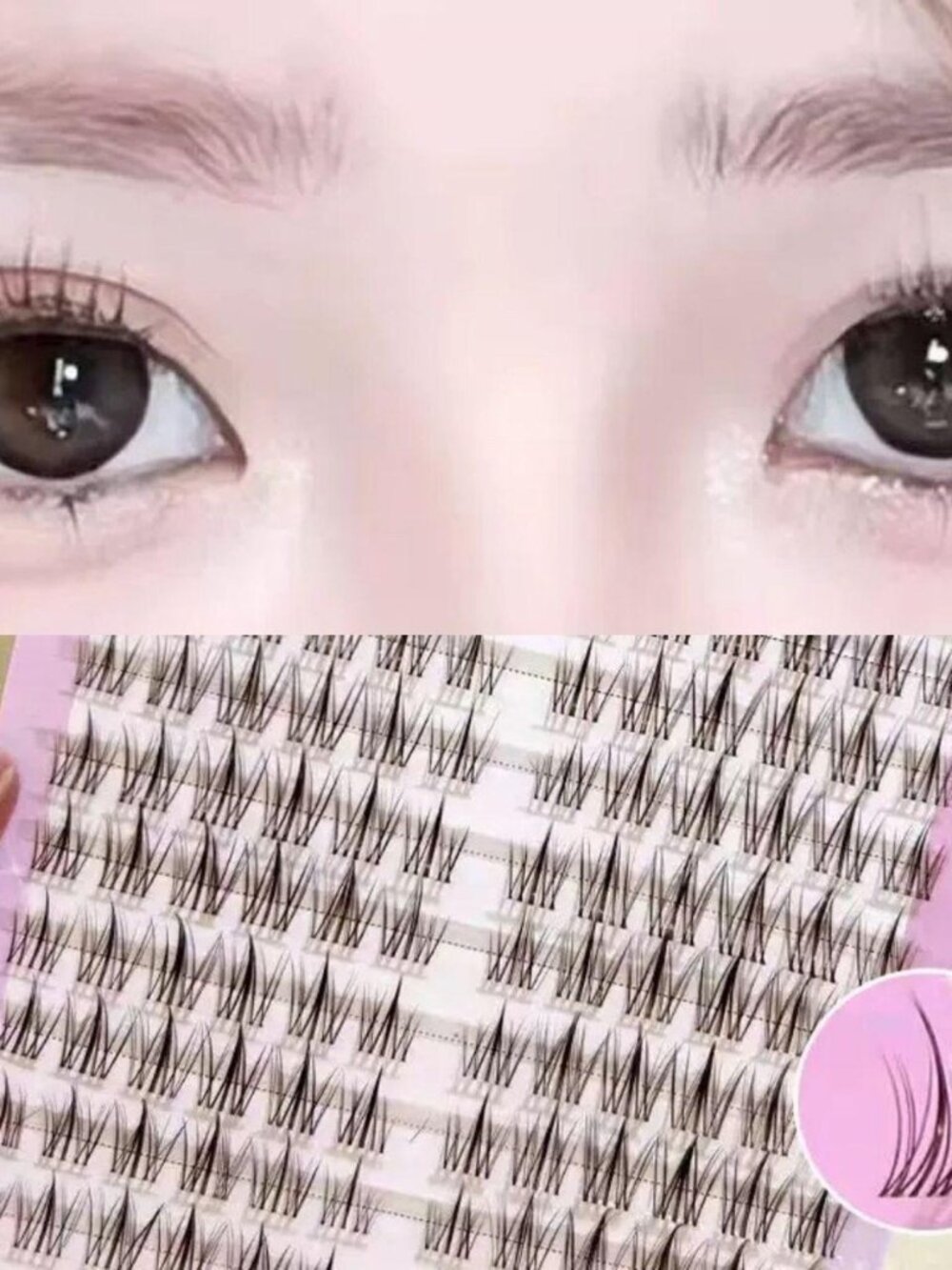 DIY Cluster Lashes 100 Clusters Wispy Natural Lash Extensions 11 12 13mm NWT